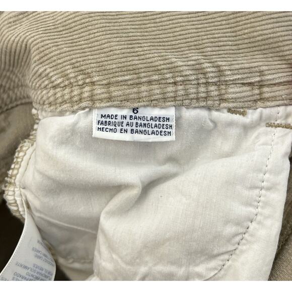 Tommy Hilfiger Jeans Corduroy Pants Womens Size 6 Tan Cotton Pockets Bootcut Y2K - Picture 4 of 12